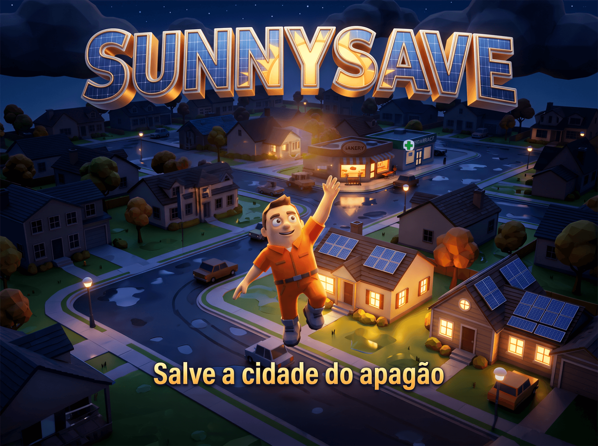 SunnySave Solar Dash - Capa Oficial do Jogo
